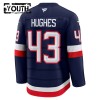 USA Hockeydrakt 4 Nations Face Off 2025 Fanatics Premium Quinn Hughes Navy - Barn